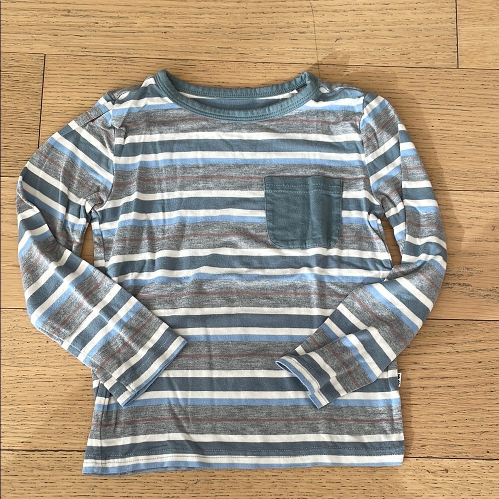 Little Sleepies Striped Long Sleeve Shirt Sz 2T!